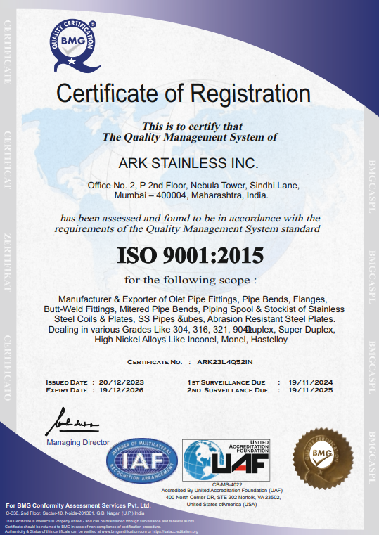 ISO Certificate